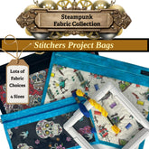 Cross Stitch Project Bag - Steampunk Collection